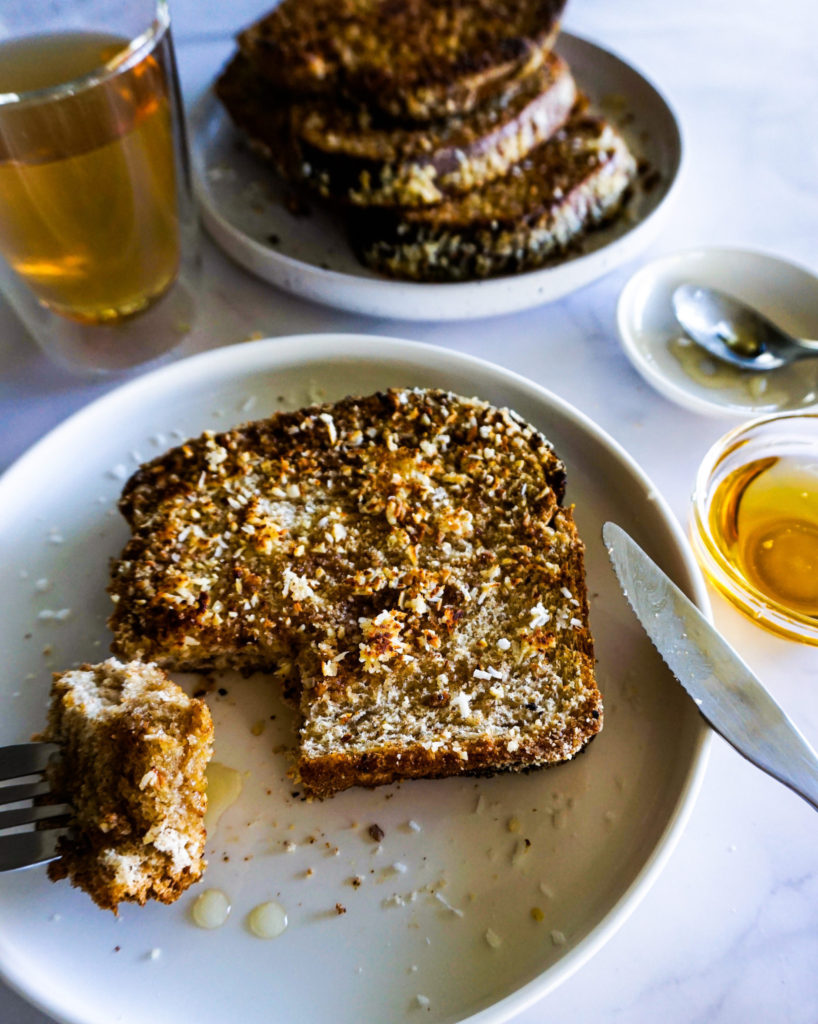 Coconut Crusted French Toast Another Healthy Recipe By Familicious