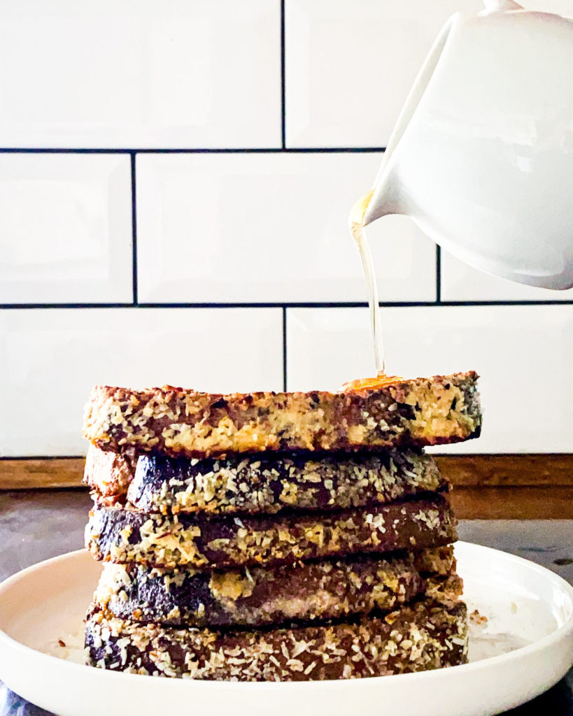 Coconut Crusted French Toast Another Healthy Recipe By Familicious