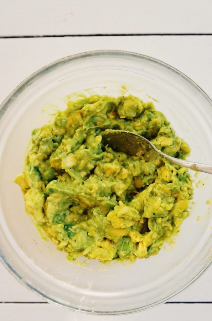 mashed avocado
