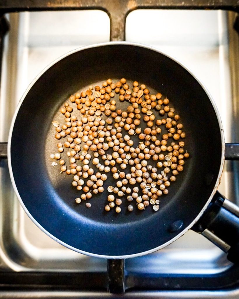 toasting seeds for intense flavor