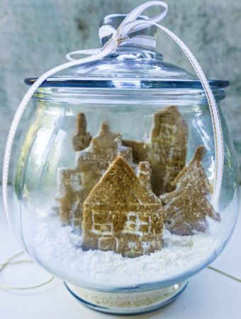 cookies in snow globe