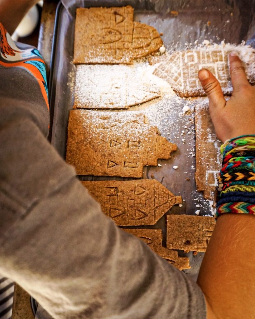 rubbing in icing sugar