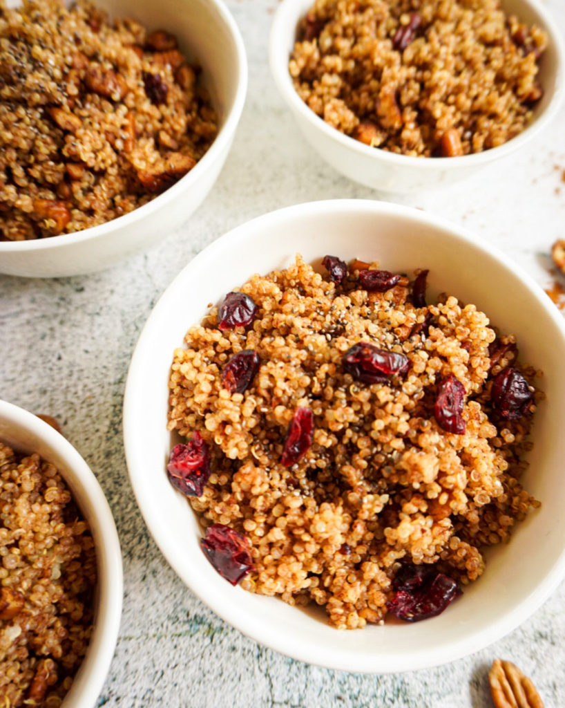 breakfast quinoa with cranberries