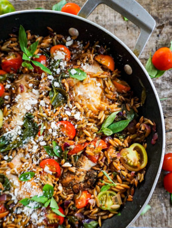 chicken cherry tomato orzo