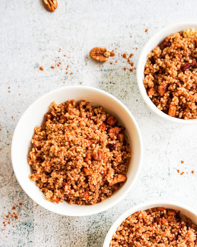 close up bowls of quinoa