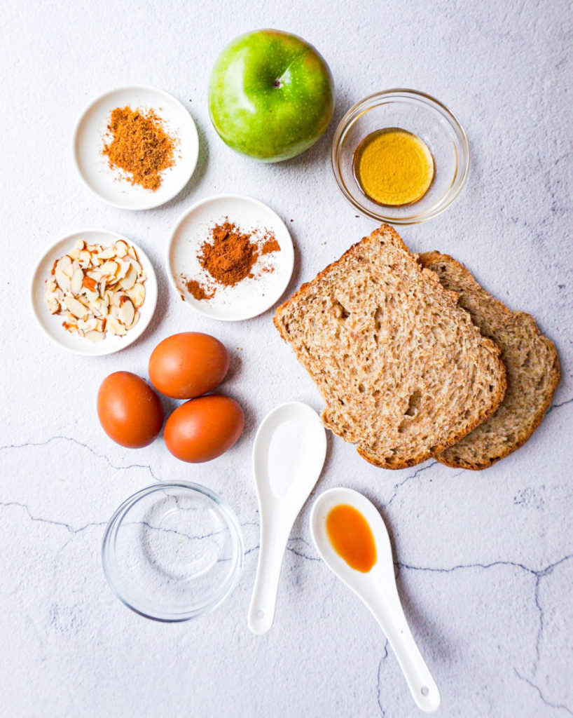 ingredients for Sunday family breakfast french toast