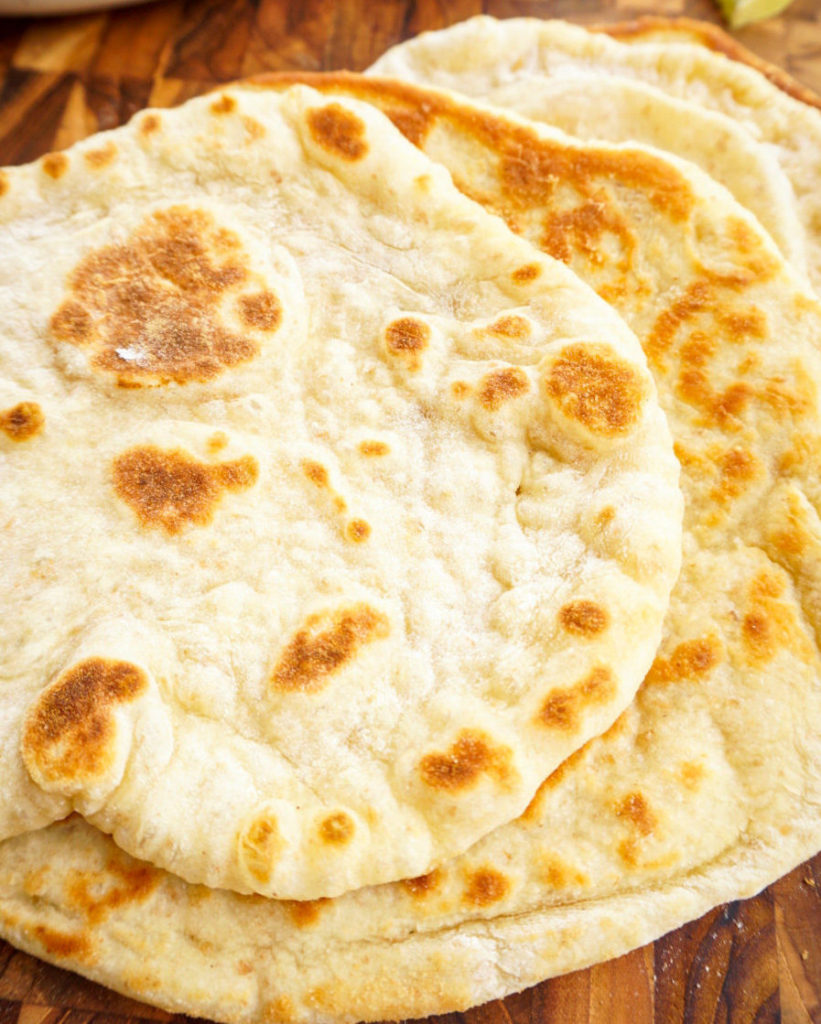 several naan bread