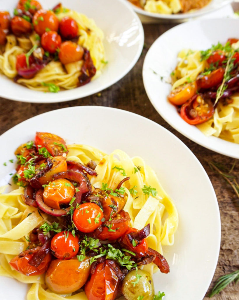 cherry tomato tagliatelle