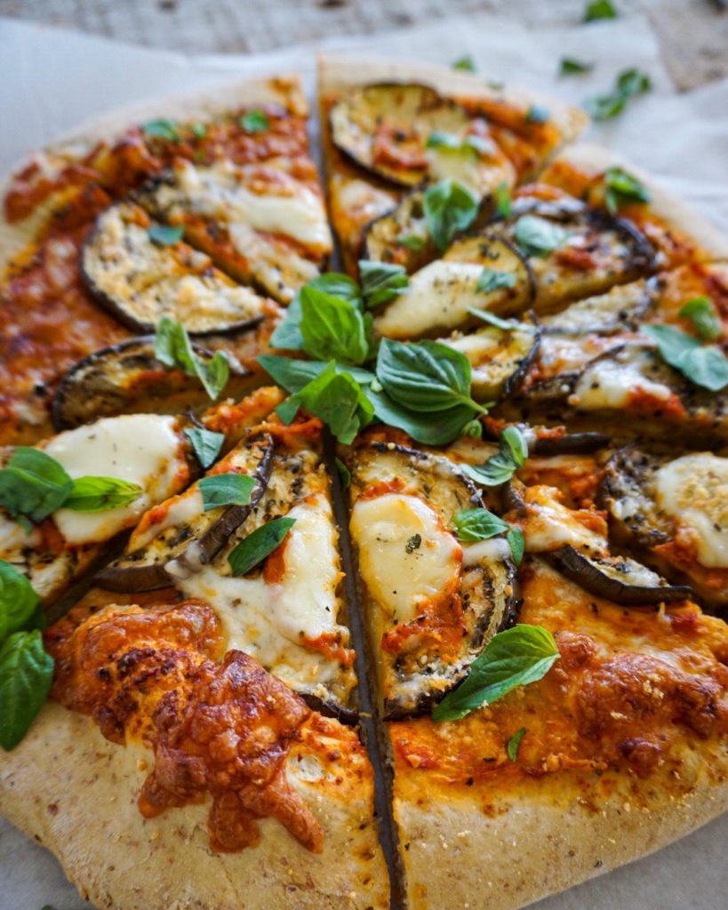 eggplant parmesan pizza