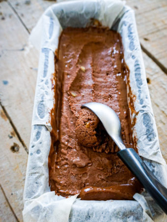 nice cream in loaf pan