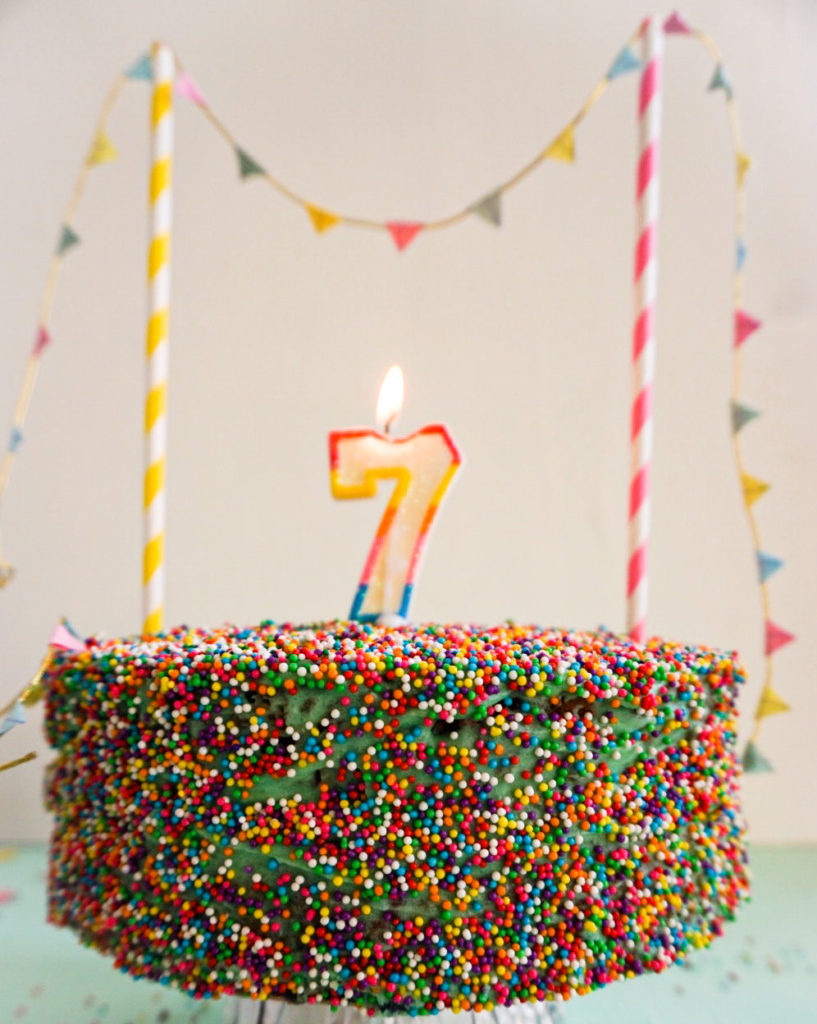 birthday cake close up