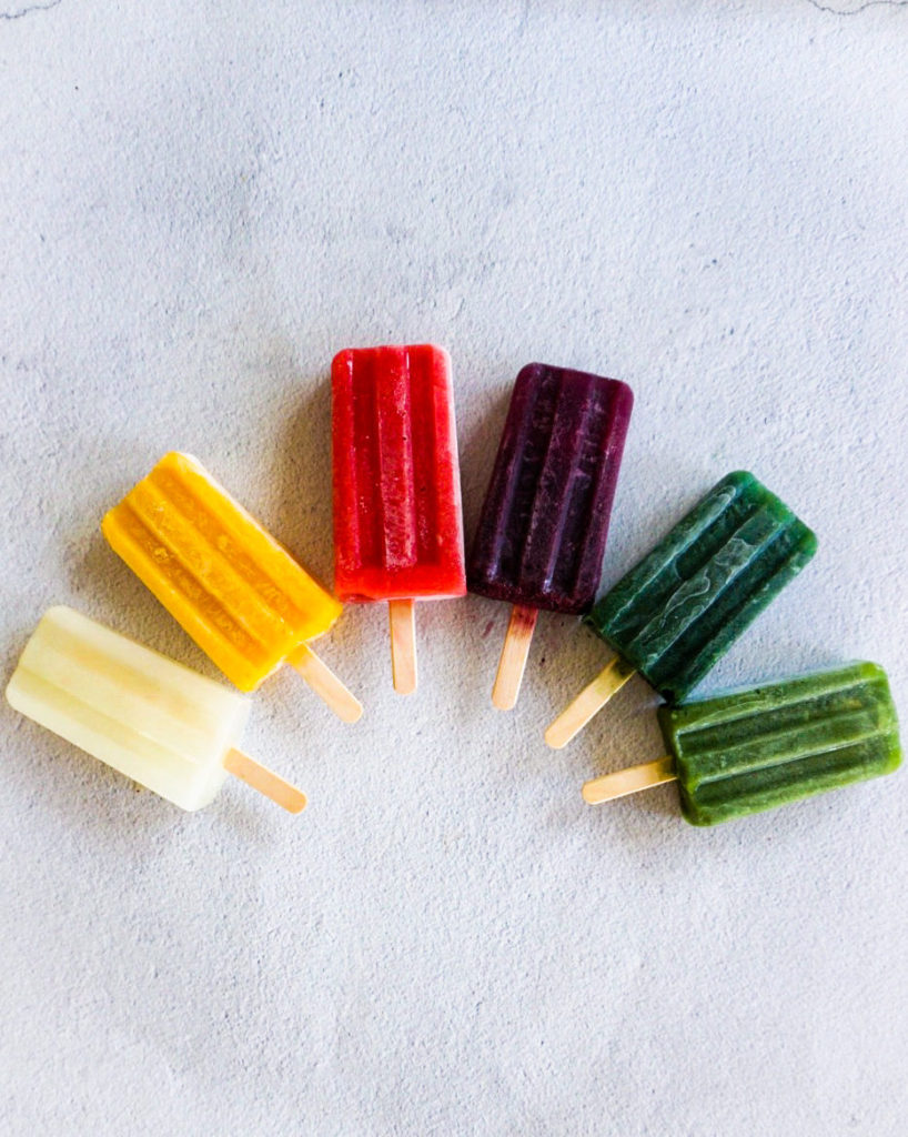 rainbow popsicles