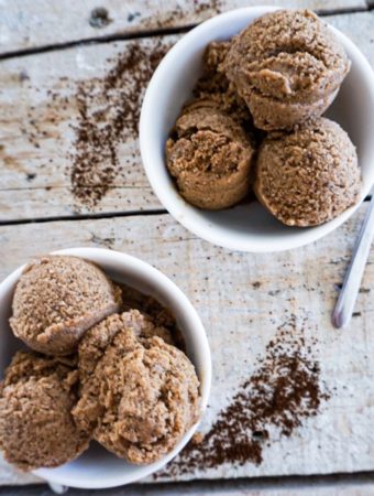 2 bowls of cold brew nice cream