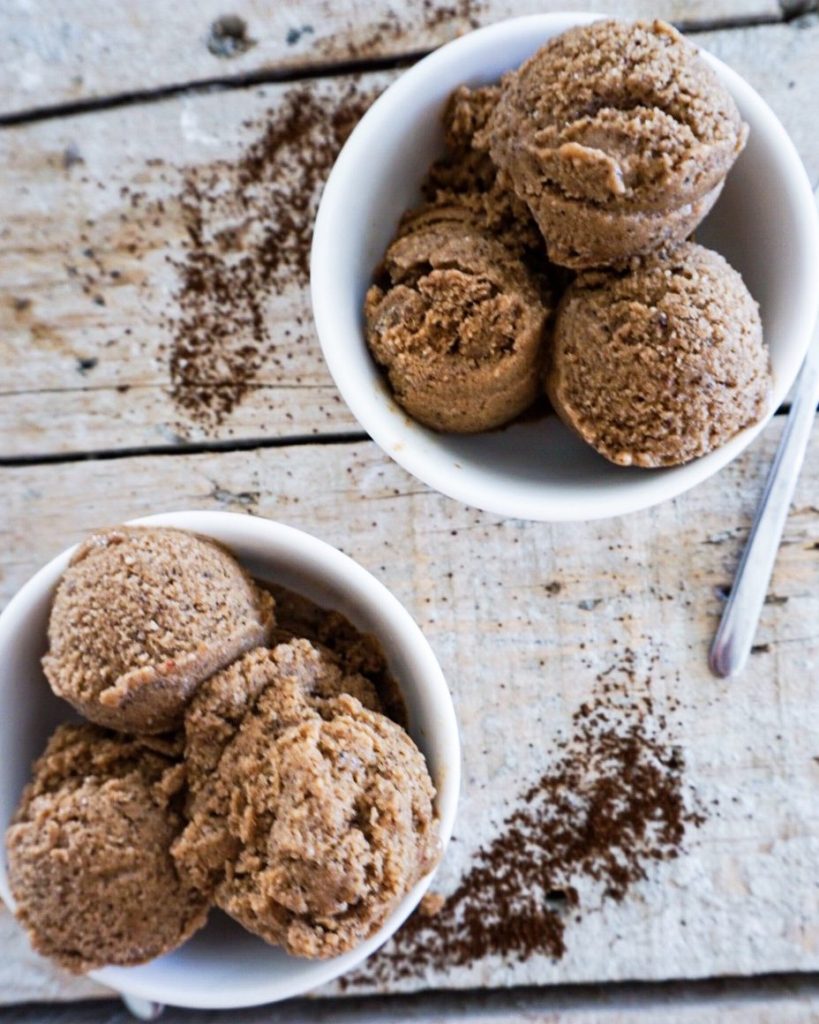 2 bowls of cold brew nice cream