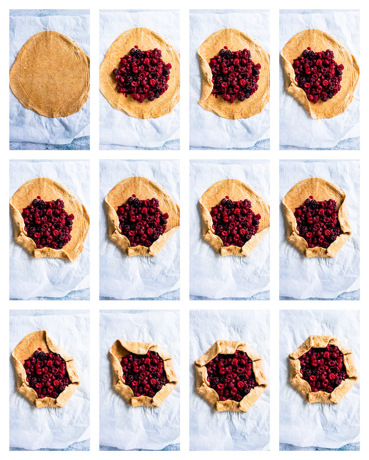 step by step folding of the dough