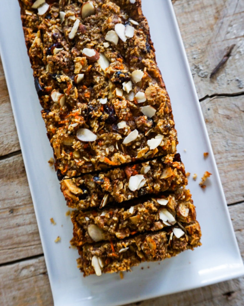 bread slices from atop