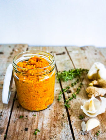 jar of carrot spread