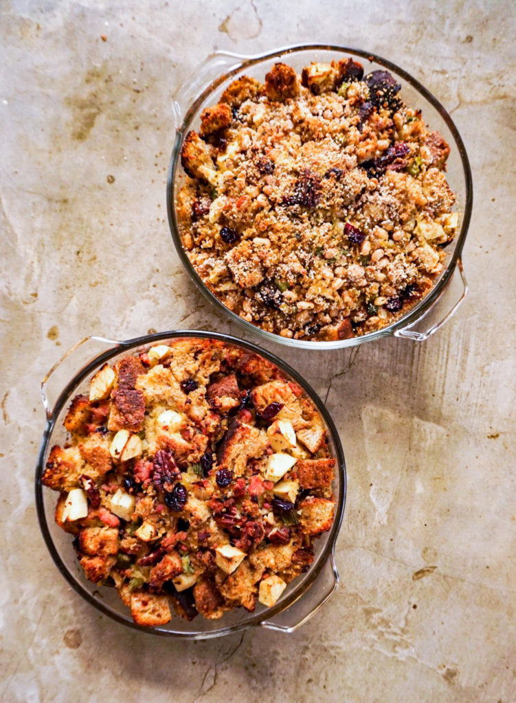 Vegan and sausage casserole