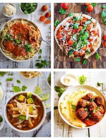 meal planning with oven roasted tomato sauce