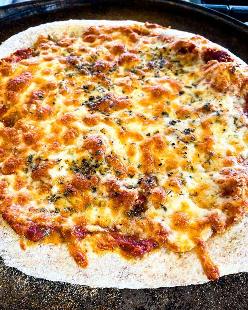 baked whole wheat pizza margarita