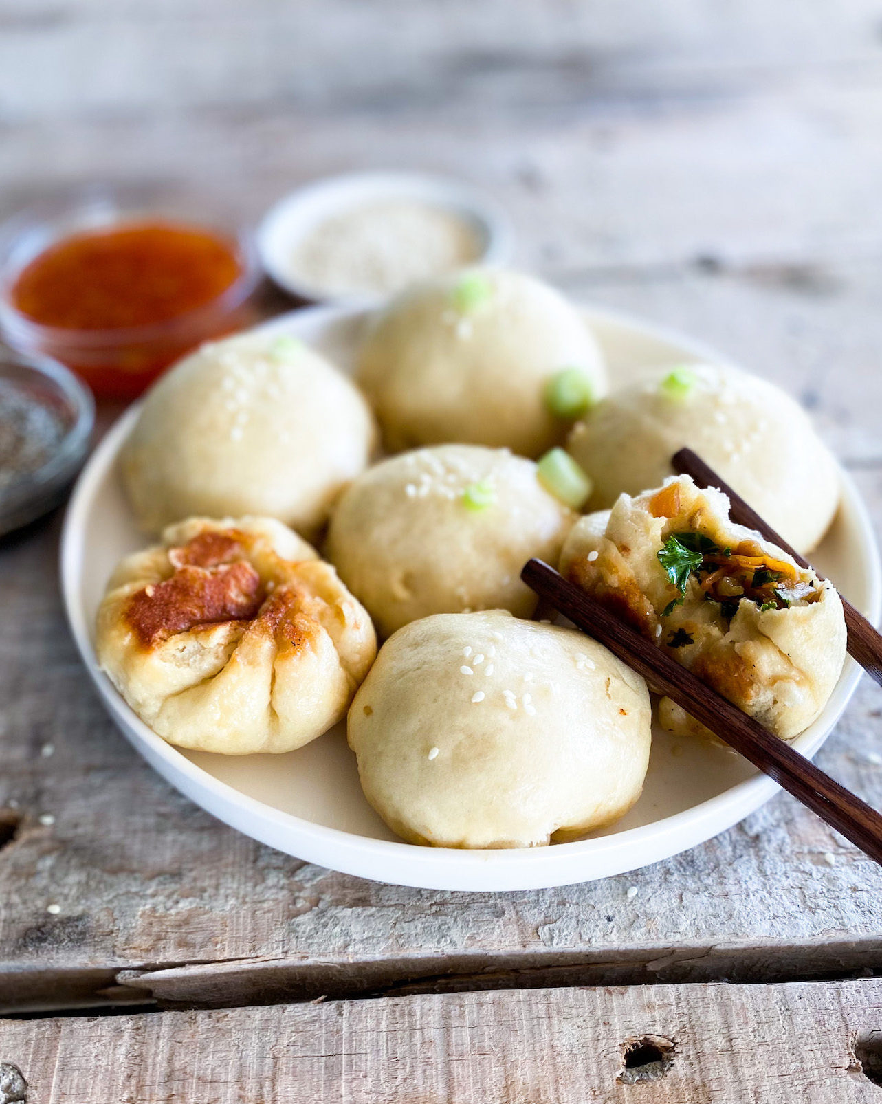 Crispy Bottom Veggie Bao Buns - Another Healthy Recipe By Familicious