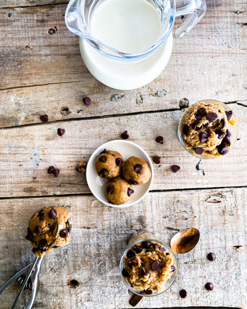 different ways of edible cookie dough