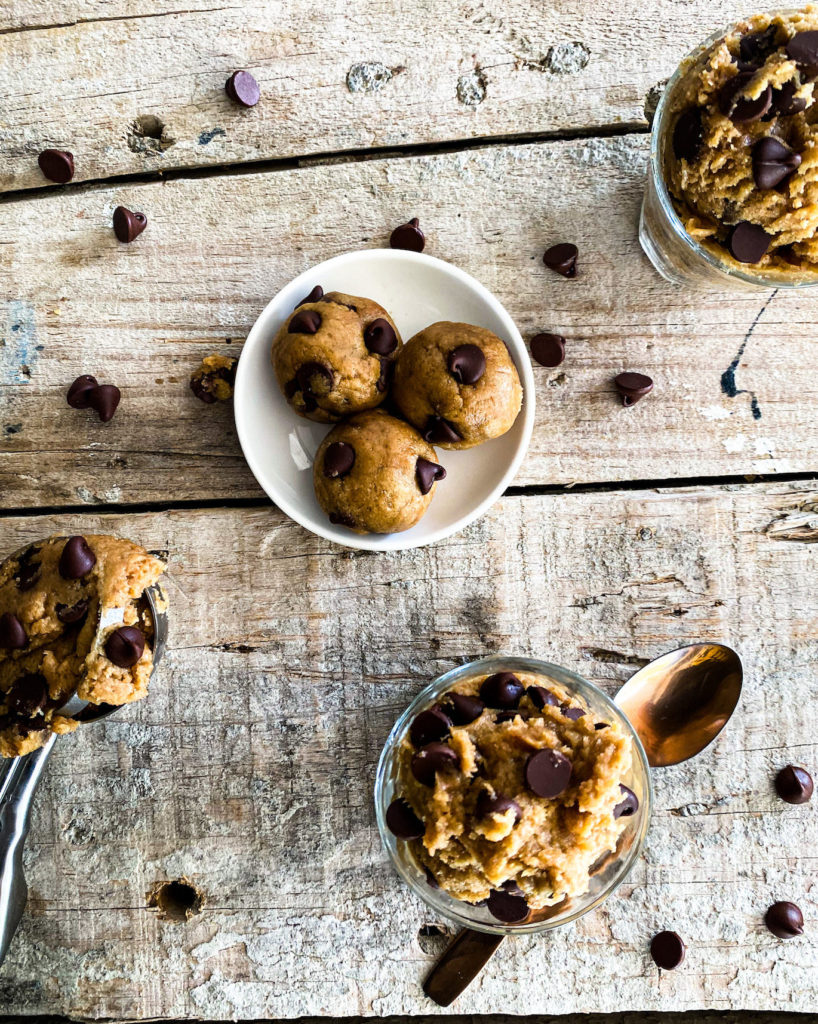 different ways of edible cookie dough