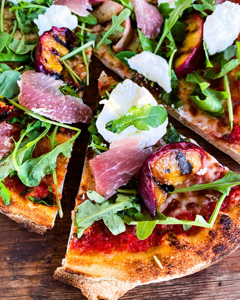 close up of a slice of pizza 