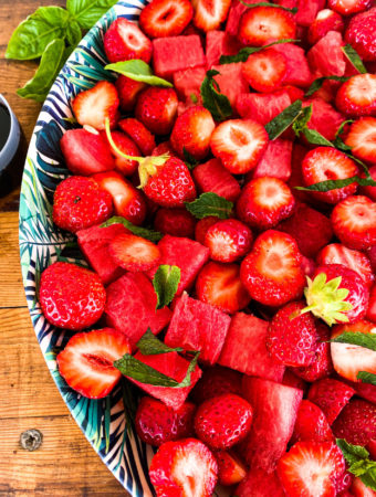 strawberry watermelon summer salad